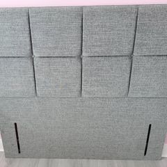 King Size Grey Upholstered Headboard