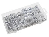 New Set of 240 Pcs Machine Screws Hex Nuts Bolt Case M4 M5 M6 M8 M10 # 1569