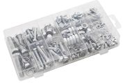 New Set of 240 Pcs Machine Screws Hex Nuts Bolt Case M4 M5 M6 M8 M10 # 1569