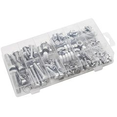 New Set of 240 Pcs Machine Screws Hex Nuts Bolt Case M4 M5 M6 M8 M10 # 1569