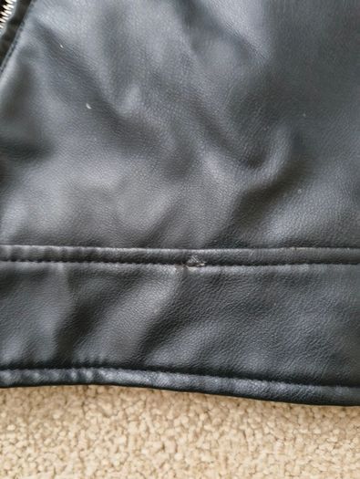 Next Kids Black PU Leather Biker Jacket (Age 12)