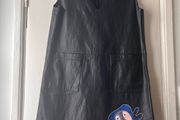 Joanne Hynes Black Leatherette Tiger Lady Dress