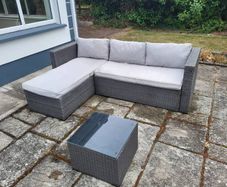 Patio sofa set