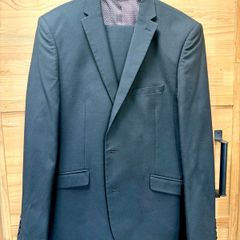 Black suit M&S 42" chest 36" waist skinny