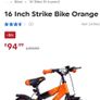 14 Inch Strike Bike in Orange Image 8