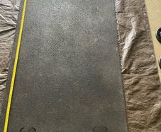 Mat, heavy duty floor protector.