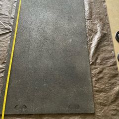 Mat, heavy duty floor protector.