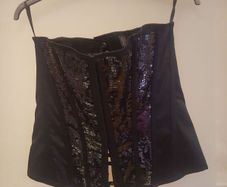 Ann Summers Sequined Black Corset