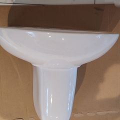 50cm wash basin with semi pedestal