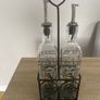 Reduced Set of tall oil and vinegar bottles in stand Image 3