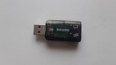 USB 2.0 3.5mm Audio Sound Card Adapter External Mic Speaker 3D 5.1 PC