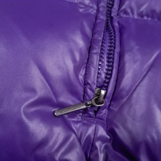 Savage Violet Purple Down Belted Puffer Coat Jacket 8-10UK/36-38EU