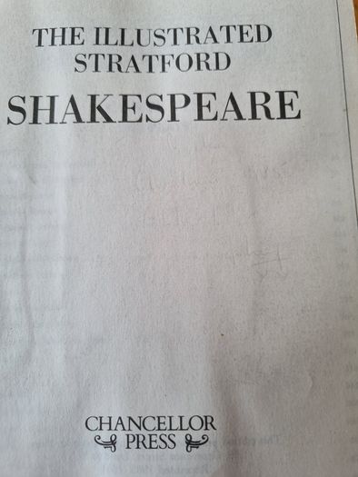 Large The Illustrated Stratford Shakespeare. By  Chancellor Press. LARGE VOLUME BOOK.