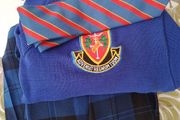 St Vincents, Dundalk - uniform jumper, skirt, tie for 1st year, VGC