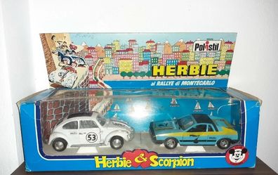 Herbie and Scorpion 1977 Set Polistil extremely rare