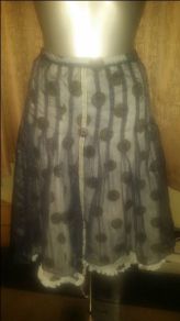 Oxmo stunning midi grey skirt size L UK12 EU40 Postage included