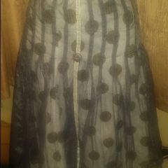 Oxmo stunning midi grey skirt size L UK12 EU40 Postage included