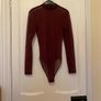 Penney's maroon bodysuit UK 8 Image 2