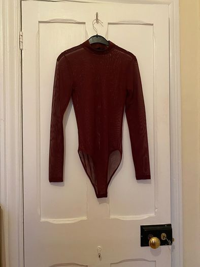 Penney's maroon bodysuit UK 8