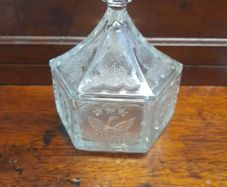 American Glass Lidded Bowl