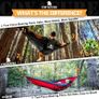 Camping Hammock with Mosquito Net - 2 Person Ultra-lightweight Outdoor Travel Hammocks for Camping Hiking Backpacking - 772 LBS Capacity Upgrade Version Image 5