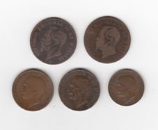 ITALY, 5 x coins (No: 427)