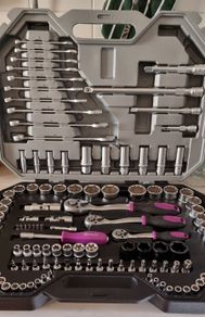 BRAND NEW Multifunction 120Pcs CR-V Auto Repair Tool Box Set Torque Ratchet Wrench Combo Tools Kit