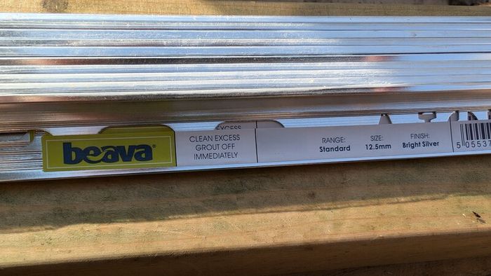 Chrome beading for tiles