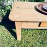 Antique Pine Coffee Table Rustic Farmhouse Country House Style Image 6