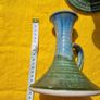 Vintage Stoneware Jackson Pottery Larger Candle Holders Pair.  Kilkenny Irish Studio Art Image 7