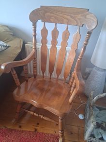 Wooden rocking chair