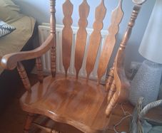 Wooden rocking chair