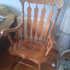 Wooden rocking chair
