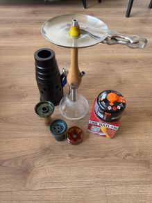 Original Wookah Mini Oak Hookah Bundle - Excellent Condition