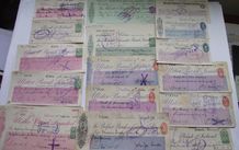 A Collection of 16 Vintage Cheques from Irish Banks (1892-1962)