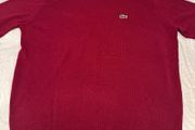 Lacoste Mens red Jumper XL