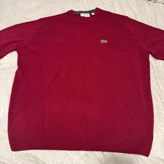Lacoste Mens red Jumper XL