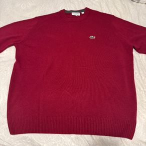 Lacoste Mens red Jumper XL