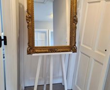 Gold Mirror and Easel Stand for Hire