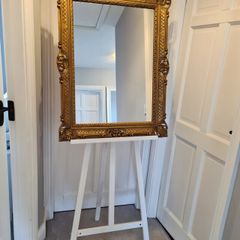 Gold Mirror and Easel Stand for Hire