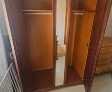 Mirrored wooden wardrobe