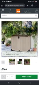 Keter Store it out midi Wood effect Garden storage box 880L, garden shed