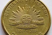 Australia Dollar Rare 1901 ROYAL AUSTRALIAN ARMY 2001 "C" Mintmark  UNC collectors commemorative