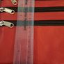 Red Leather Multi-Zip Crossbody Bag Image 2