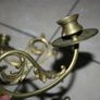 Two Pairs of  Vintage, French, brass wall or piano candle holders L-7,4" Image 5