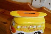 Ceramic Volkswagen Camper Money Box