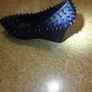 Trendy spike black wedge Image 2