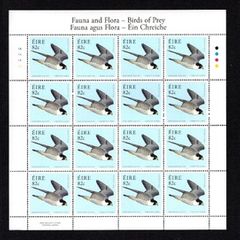 2010 Ireland Fauna & Flora: Birds of Prey Commemorative Stamps Sheetlet Plate 1A1A1A1A Mint Never Hinged (MNH)