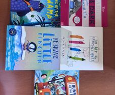 Children Picture Book Bundle x5 - The Day the Crayons Quit, Little Penguin & More