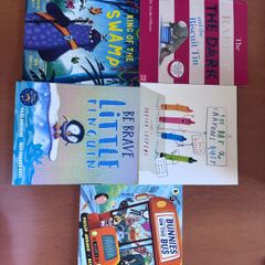 Children Picture Book Bundle x5 - The Day the Crayons Quit, Little Penguin & More